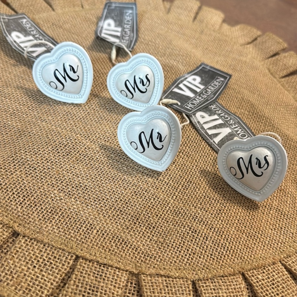 2- Mr & 2– Mrs Cabinet/ Furniture Knobs